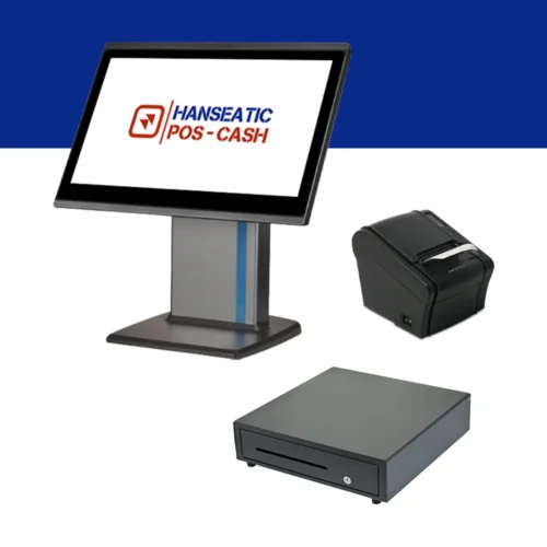 Professional Lieferservice  Bundle | inkl. POS Terminal mit 15,6" Zoll Hauptdisplay, Kundendisplay, Bondrucker und Kassenschublade